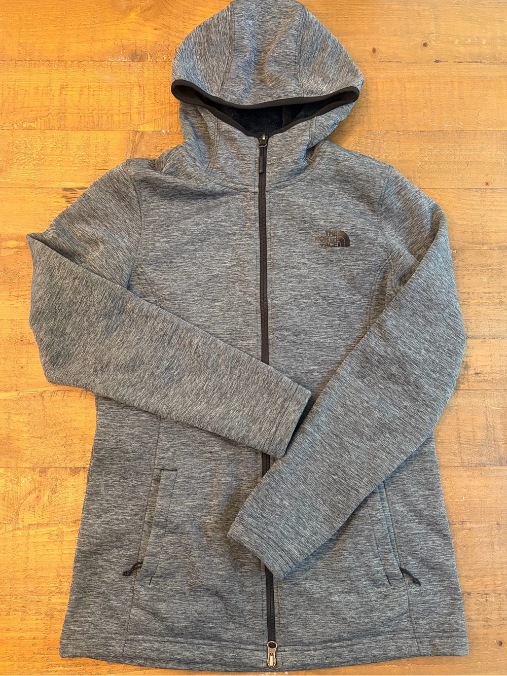 The North Face Women’s Gray Full-Zip Hooded Jacket